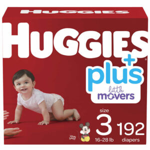 Huggies Plus Diapers Sizes 3 – 7
