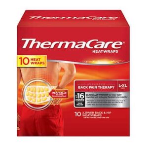 ThermaCare Lower Back & Hip L/XL, 10 HeatWraps